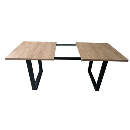 Table de salle à manger pliable COLIN chêne