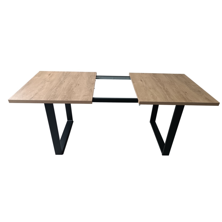 Table de salle à manger pliable COLIN chêne