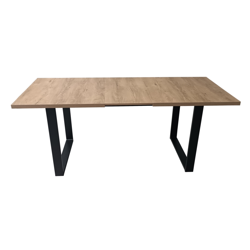 Table de salle à manger pliable COLIN chêne