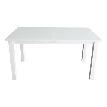 Table de salle à manger pliable LIAM blanc