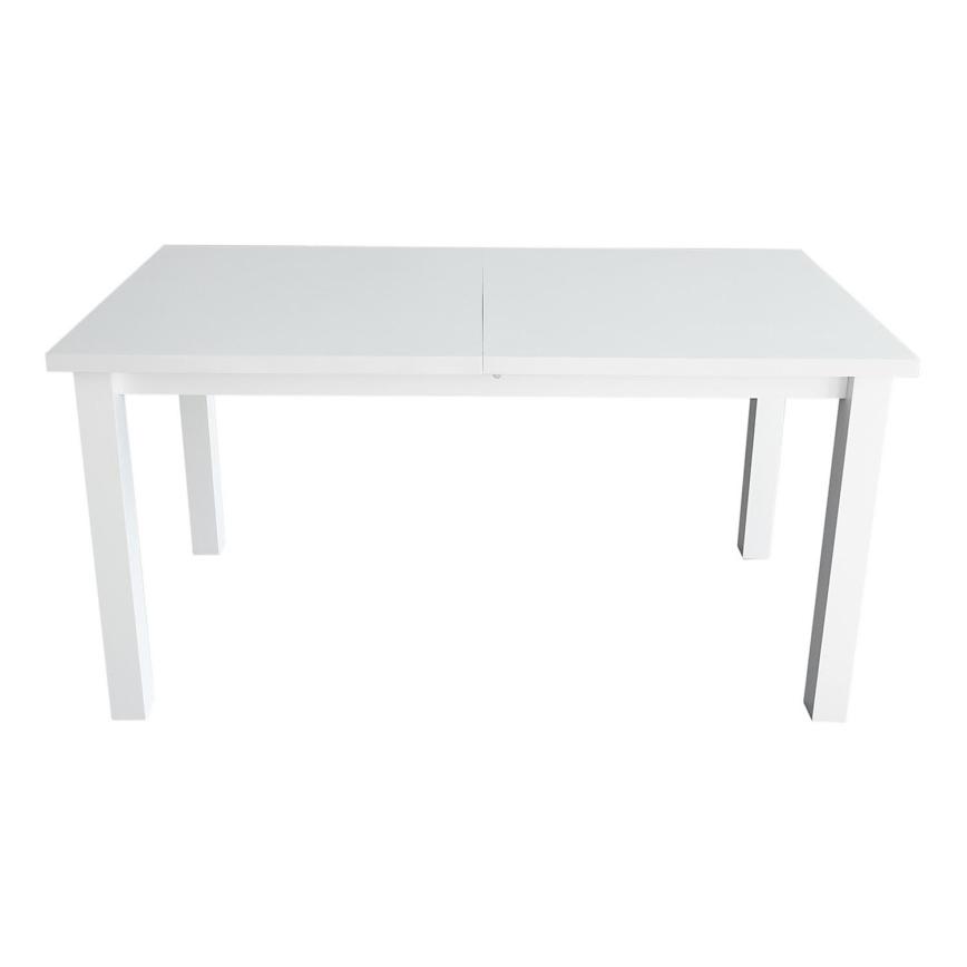 Table de salle à manger pliable LIAM blanc