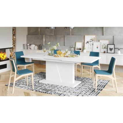 Table de salle à manger pliable NINO blanc