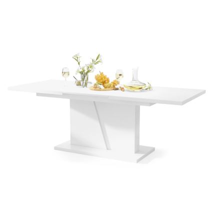 Table de salle à manger pliable NINO blanc