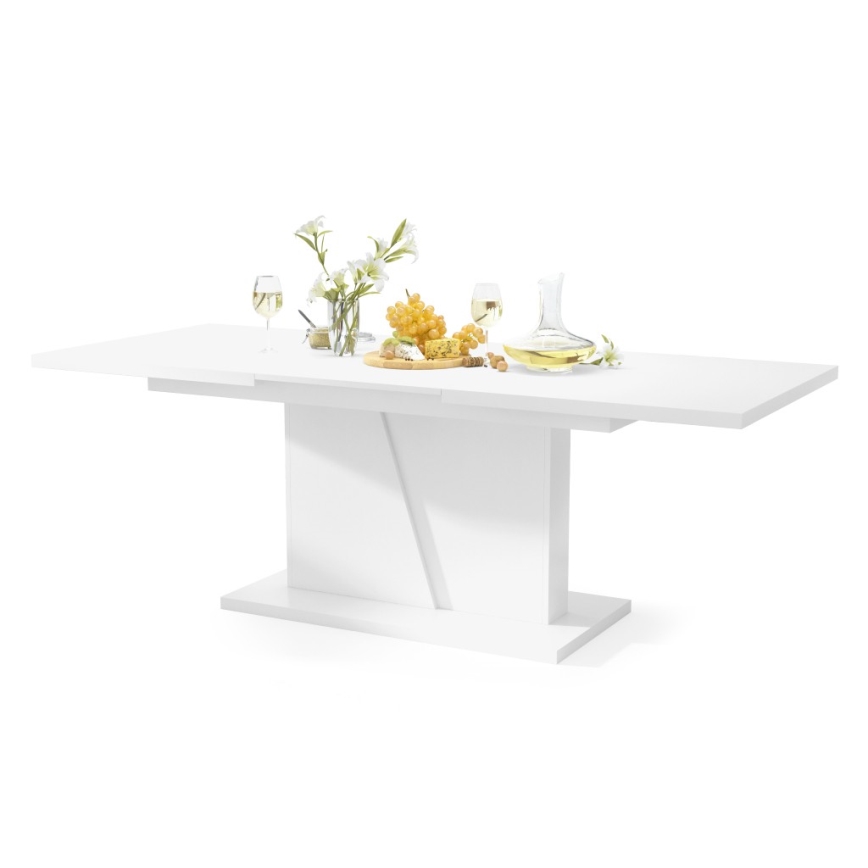 Table de salle à manger pliable NINO blanc
