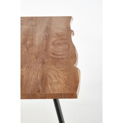 Table de salle à manger SOLACE chêne/noir