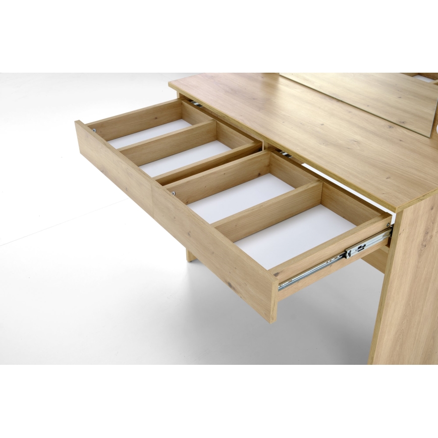 Table de toilette AMORIO 94x43 cm chêne artisanal