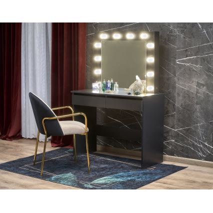 Table de toilette AMORIO 94x43 cm, noir