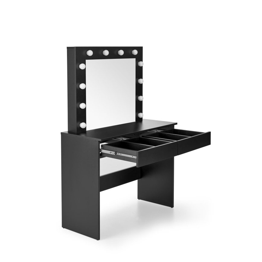 Table de toilette AMORIO 94x43 cm, noir