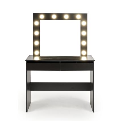 Table de toilette AMORIO 94x43 cm, noir