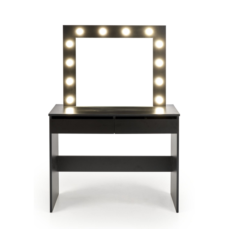 Table de toilette AMORIO 94x43 cm, noir