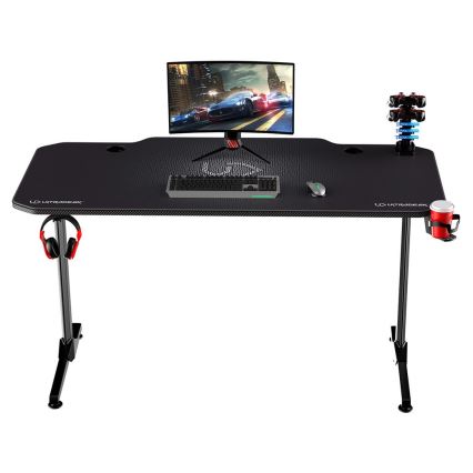 Table gaming 140 x 66 cm noire