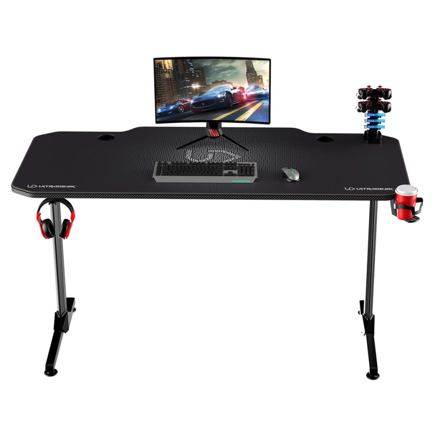 Table gaming 140 x 66 cm noire