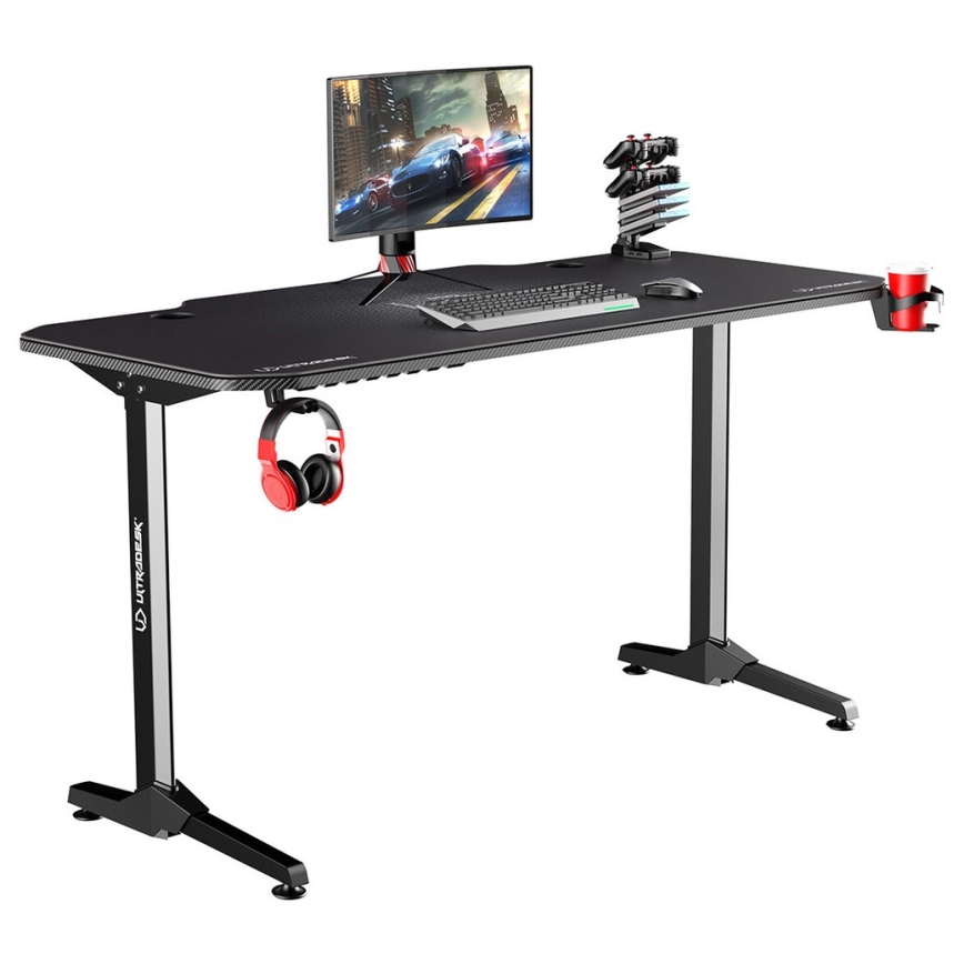 Table gaming 140 x 66 cm noire