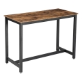 Table haute BARTIS marron/noir