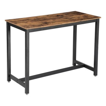 Table haute BARTIS marron/noir
