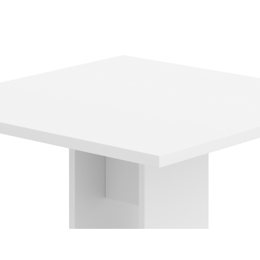 Table STRAPO 68 x 68 cm blanche