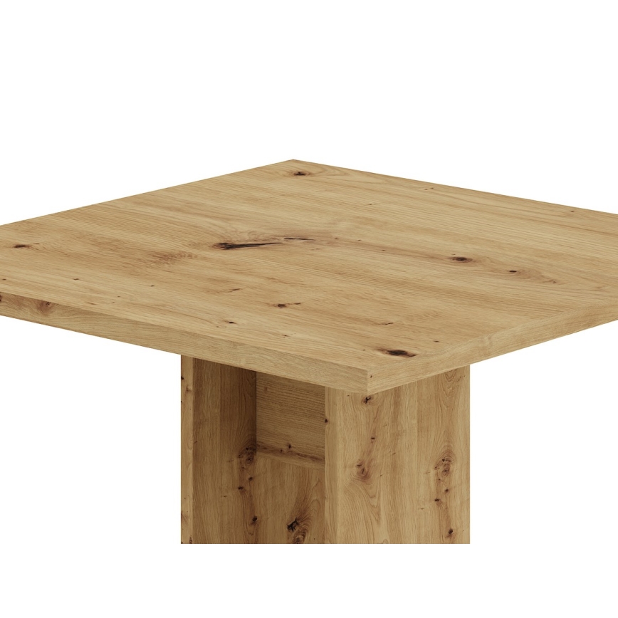 Table STRAPO  68x68 cm chêne artisan