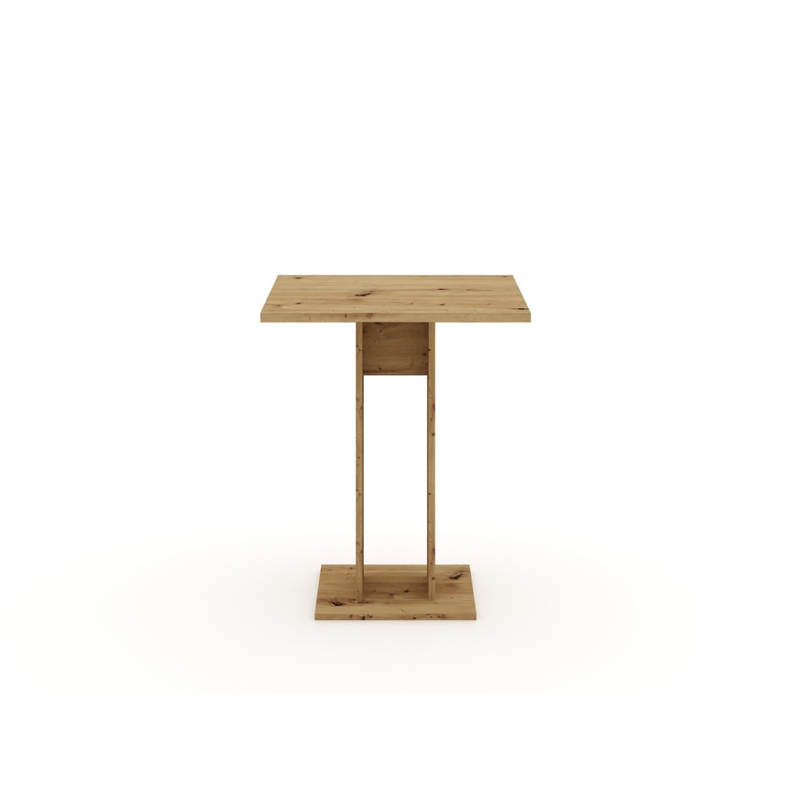 Table STRAPO  68x68 cm chêne artisan