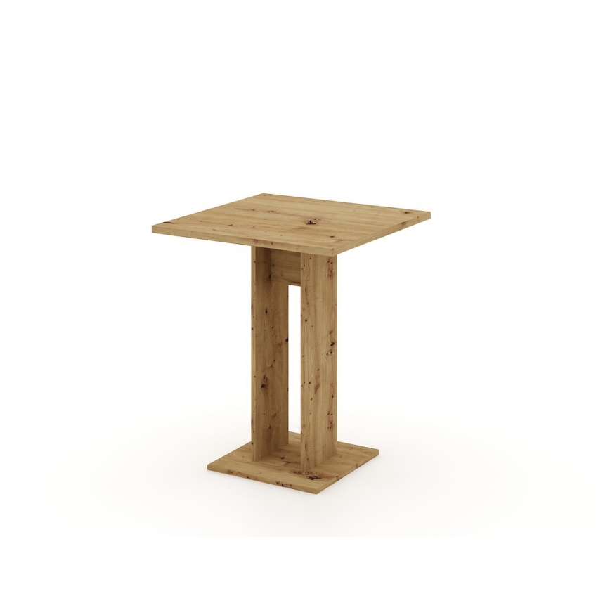 Table STRAPO  68x68 cm chêne artisan