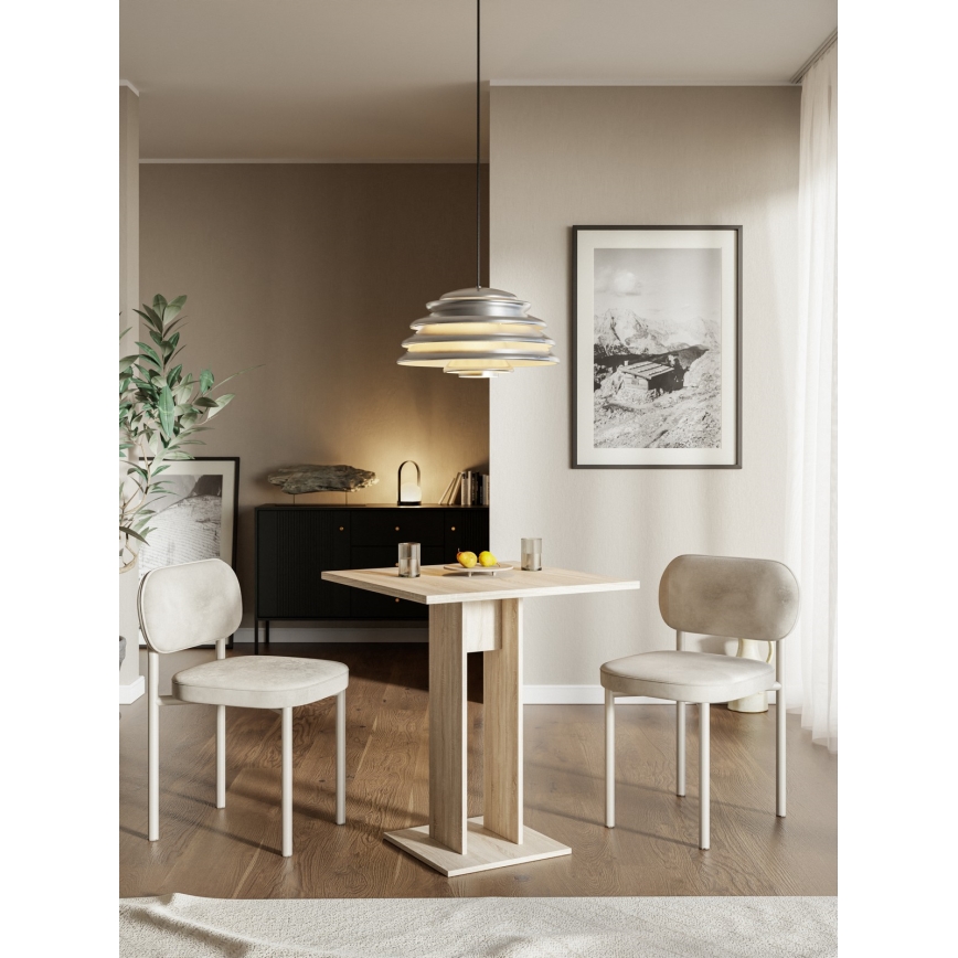 Table STRAPO 68x68 cm, chêne Sonoma