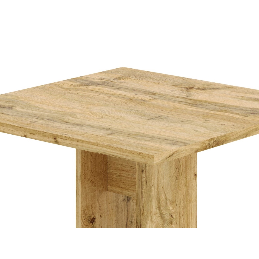 Table STRAPO 68x68 cm chêne Wotan