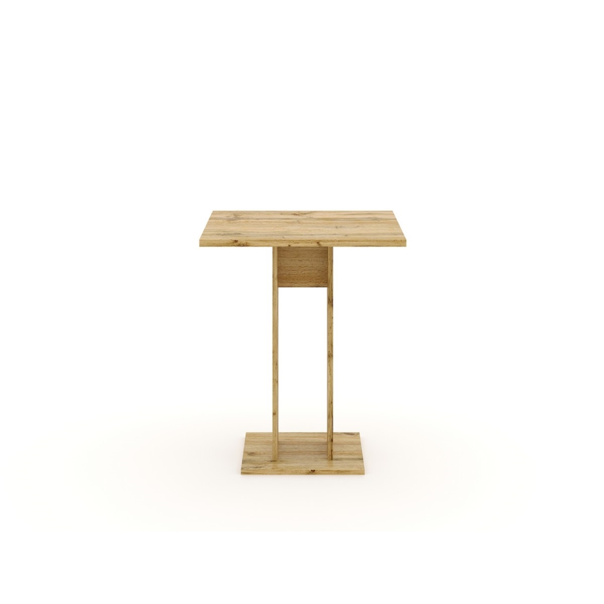 Table STRAPO 68x68 cm chêne Wotan