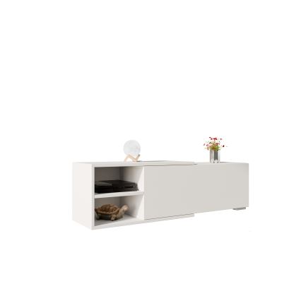 Table TV CLIF 40x180 cm blanc