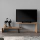 Table TV OVIT 44x153 cm marron/noire