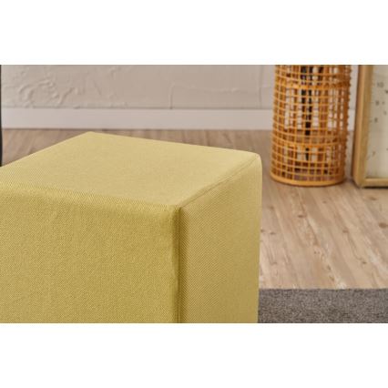 Tabouret CUBI 40 x 40 cm jaune