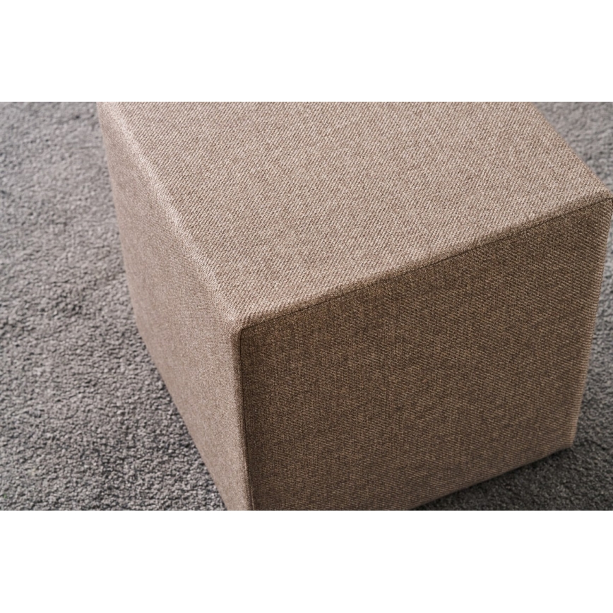 Tabouret CUBI 40x40 cm marron