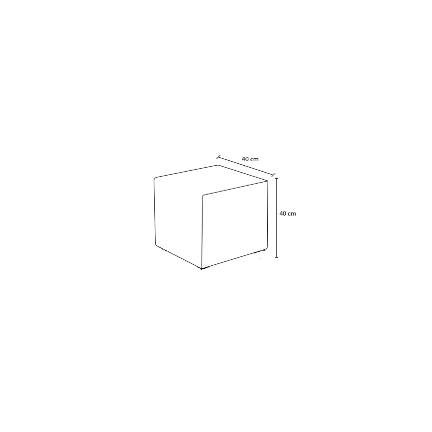 Tabouret CUBI 40x40 cm vert