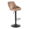 Tabouret de bar 106x47 cm noir/marron