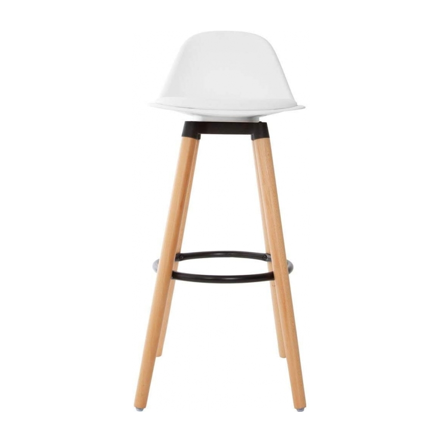 Tabouret de bar MAXON hêtre/blanc