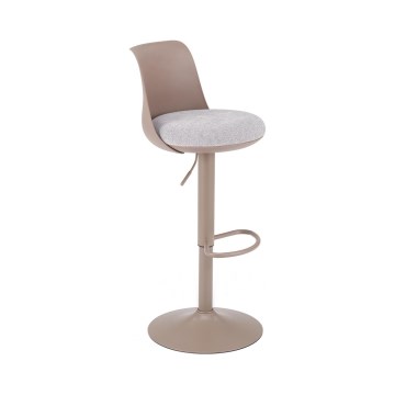 Tabouret de bar RENO marron/gris