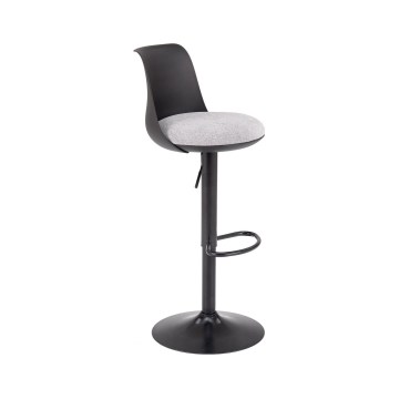 Tabouret de bar RENO noir/gris