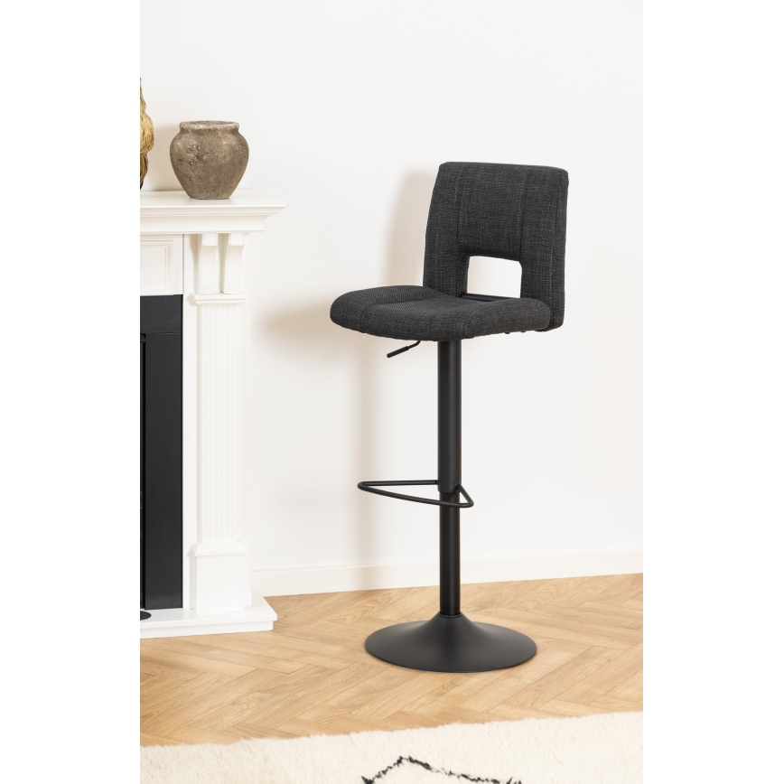 Tabouret de bar SERENA 1 pcs gris foncé