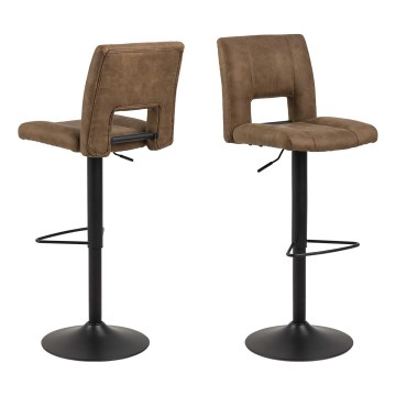 Tabouret de bar SERENA 1 pcs marron clair