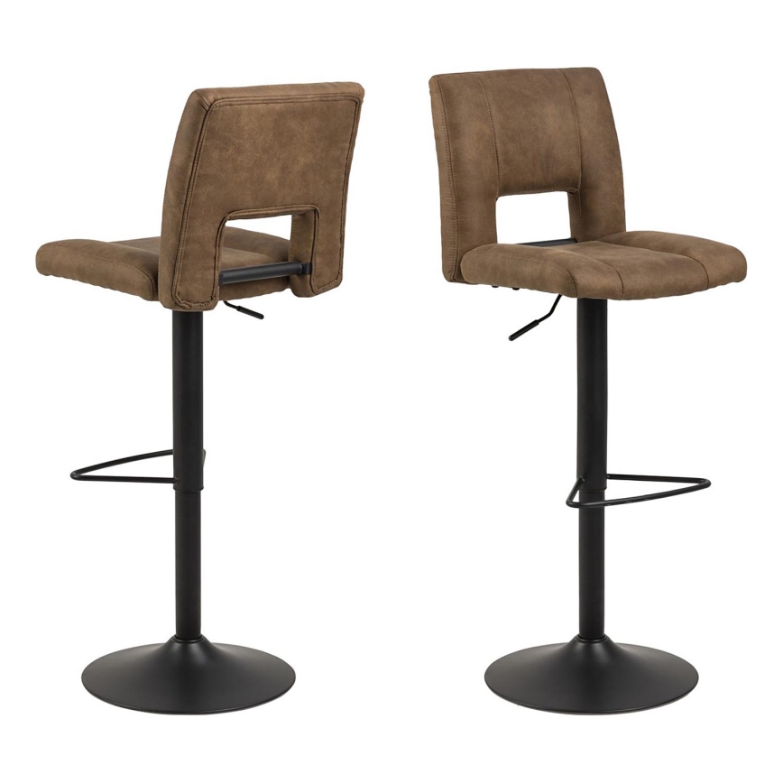 Tabouret de bar SERENA 1 pcs marron clair