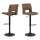 Tabouret de bar SERENA 1 pcs marron clair