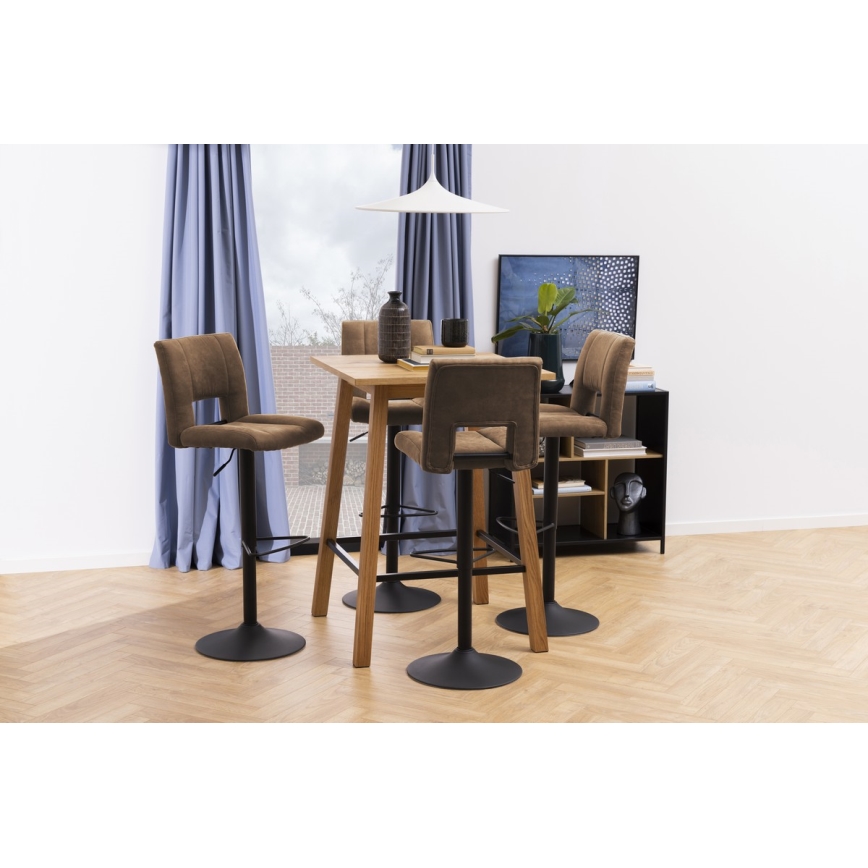 Tabouret de bar SERENA 1 pcs marron clair