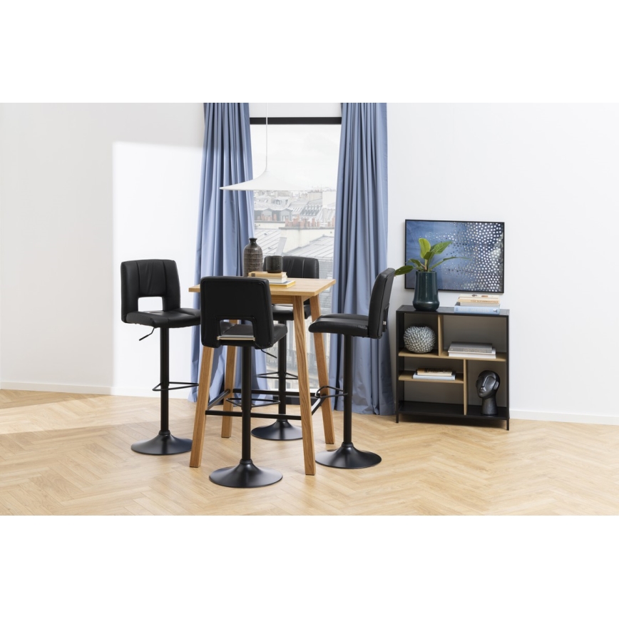 Tabouret de bar SERENA 1 pcs noir
