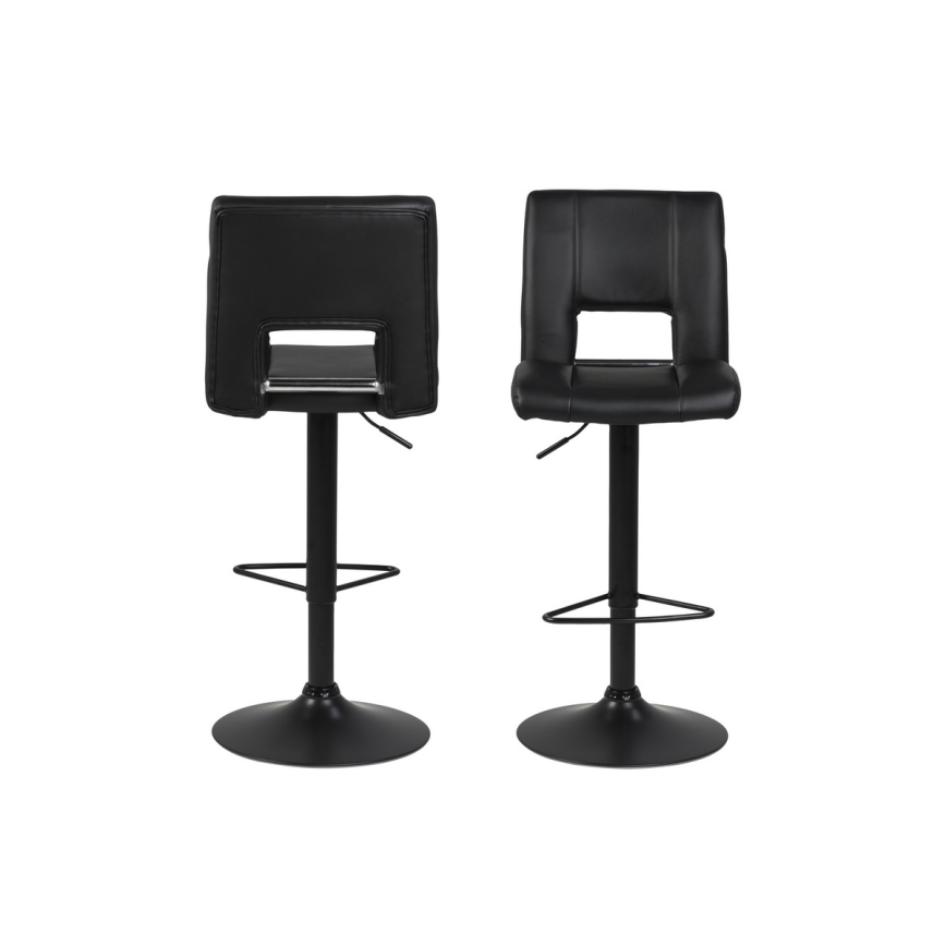 Tabouret de bar SERENA 1 pcs noir