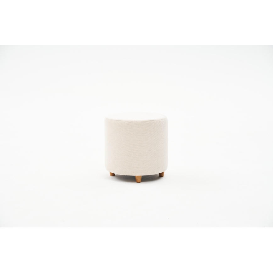 Tabouret KIMA Ø 40 cm crème