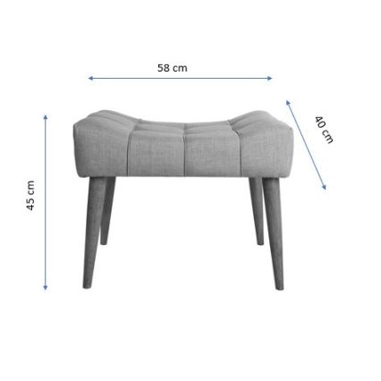 Tabouret LUMI 40x58 cm jaune