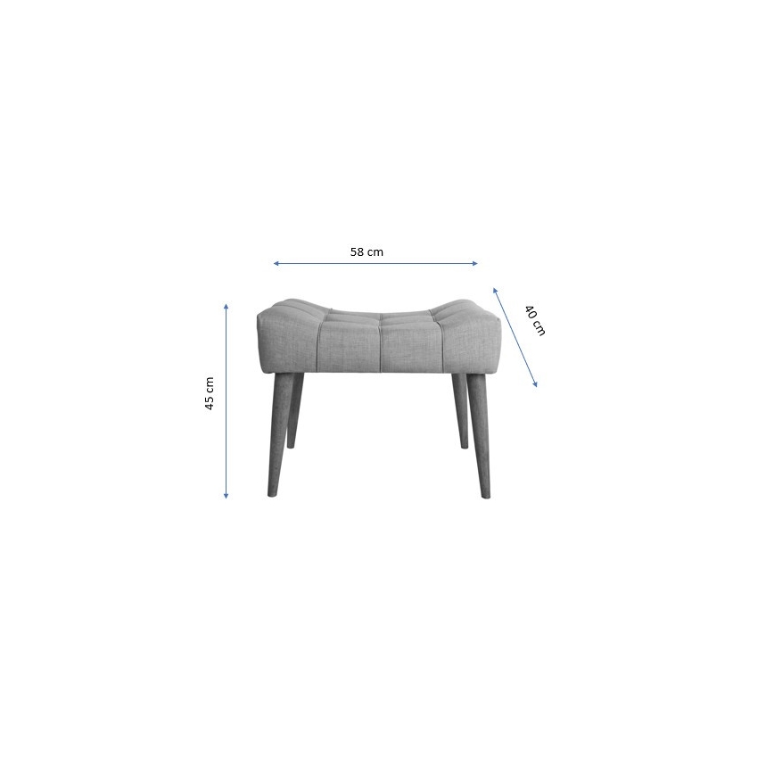 Tabouret LUMI 40x58 cm jaune