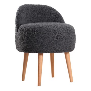 Tabouret MIKI Ø 46 cm, gris foncé