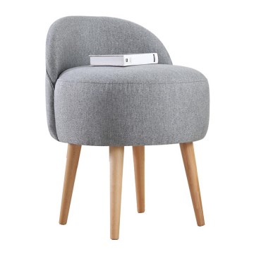Tabouret NIKI Ø 46 cm gris