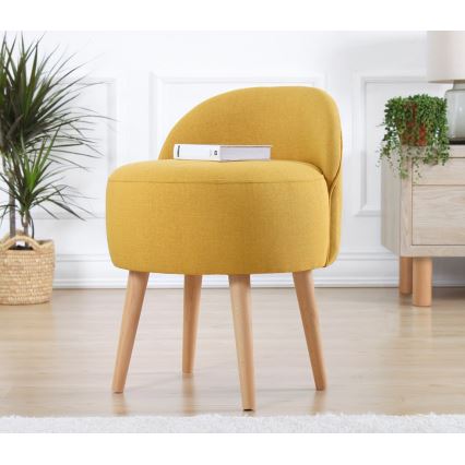 Tabouret NIKI Ø 46 cm jaune