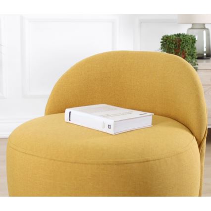 Tabouret NIKI Ø 46 cm jaune