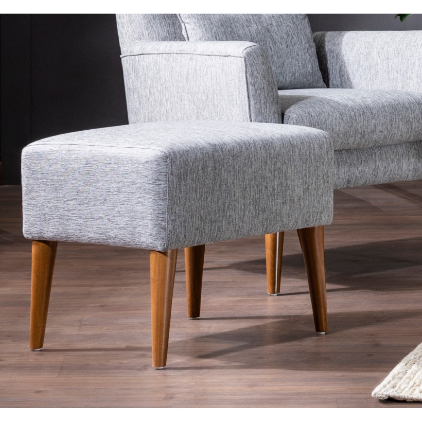 Tabouret NIMO 46x50 cm gris